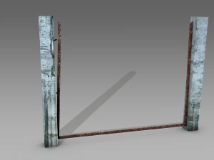 broken fences 3D Model
