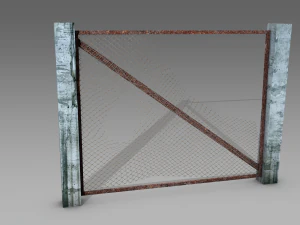 broken fences 3D Model