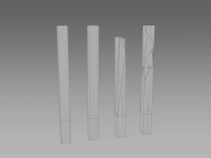 broken fences 3D Model