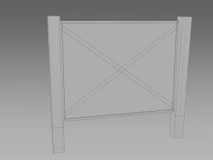 broken fences 3D Model