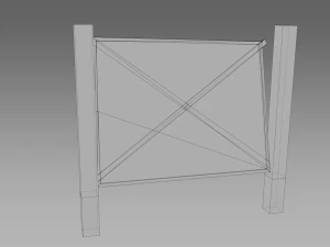 broken fences 3D Model