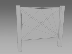 broken fences 3D Model