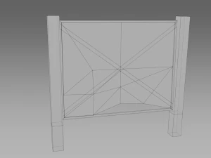 broken fences 3D Model