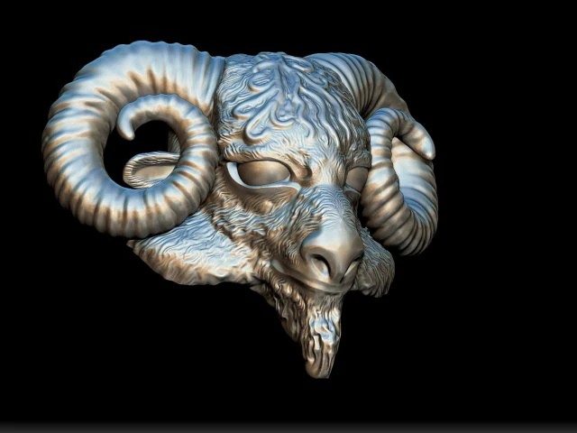 pendant caprikorn 3D Print Model .c4d .max .obj .3ds .fbx .stl .blend 