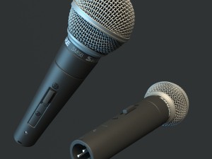 Microphone shure sm58 3D Model