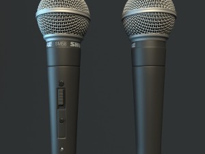 Microphone shure sm58 3D Model
