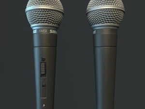 Microphone shure sm58 3D Model