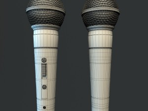 Microphone shure sm58 3D Model