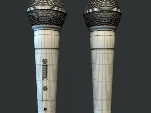 Microphone shure sm58 3D Model