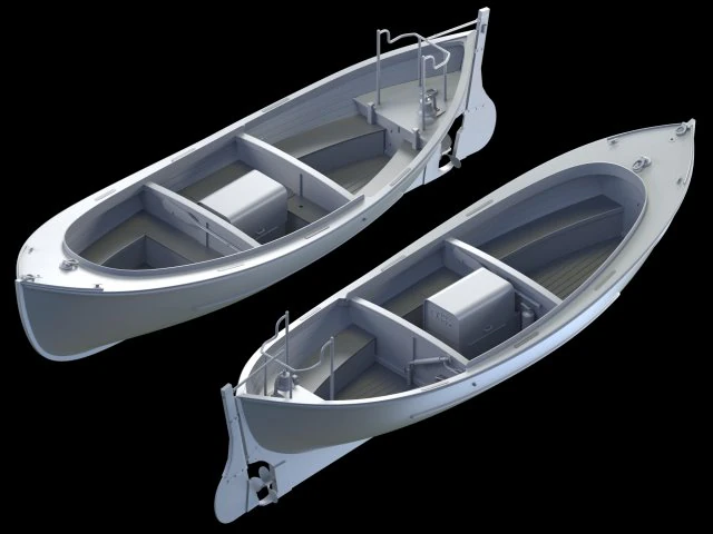 Whaleboat mk 2 3D Model .c4d .max .obj .3ds .fbx .stl .blend 