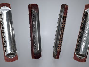 Harmonica 3D 모델