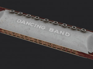 Harmonica 3D 모델
