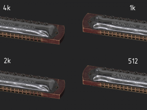 Harmonica 3D 모델