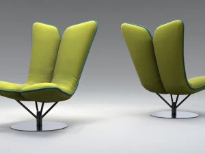 बंहदार कुरसी 3D मॉडल