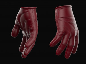 Leather gloves 3D 模型