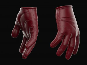 Leather gloves 3D Model
