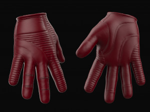 Leather gloves 3D 模型