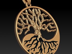 Jewellery pendant tree 3D Print Model