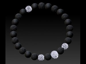 Jewellery beaded bracelet Modèles 3D en vedette