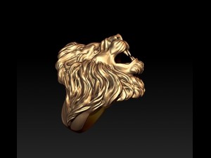 Lion ring Model do druku 3D