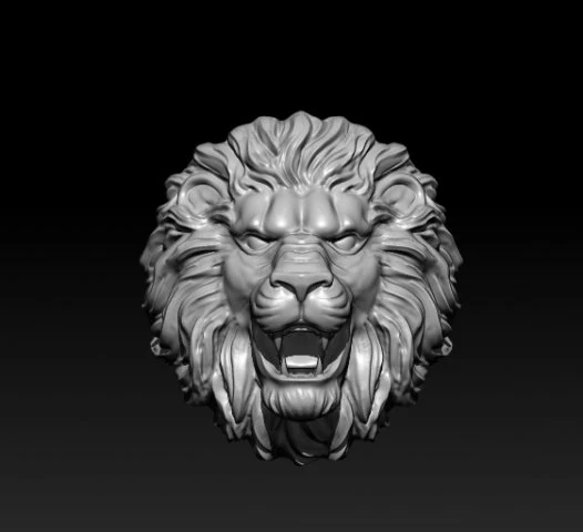 Lion ring 3D Print Model .c4d .max .obj .3ds .fbx .stl .blend 