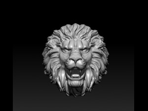 Lion ring 3D Print Model