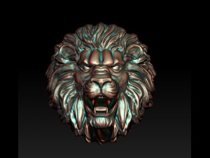 Lion ring Model do druku 3D