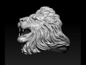 Lion ring 3D Print Model