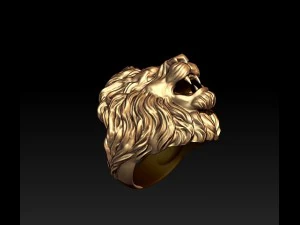Lion ring 3D Print Model