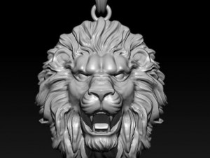 Lion pendant 3D Baskı Modeli
