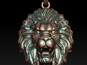 Lion pendant 3D Baskı Modeli