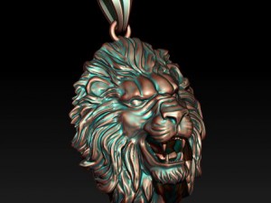 Lion pendant 3D Baskı Modeli