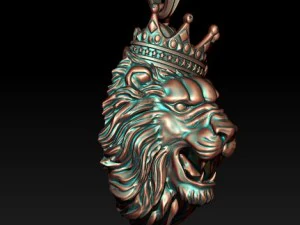 ライオンネックレスモデル 3Dプリントモデル