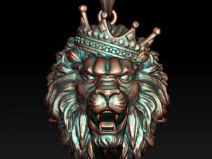 Lion necklace model 3D 打印模型