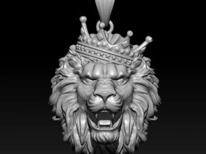 ライオンネックレスモデル 3Dプリントモデル