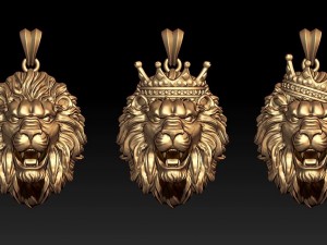 Model lion pendants pack 3D Принт Модель