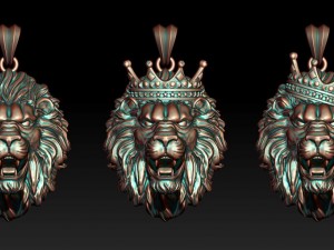 Model lion pendants pack 3D Принт Модель