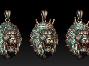 Model lion pendants pack 3D Принт Модель