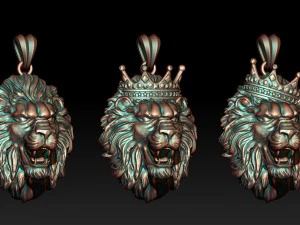 Confezione di ciondoli modello leone Modello di stampa 3D