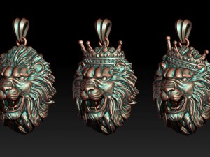 Model lion pendants pack 3D Принт Модель