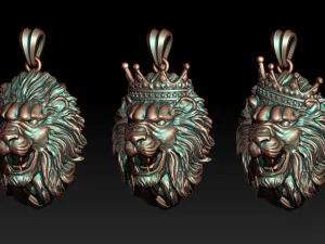 Confezione di ciondoli modello leone Modello di stampa 3D