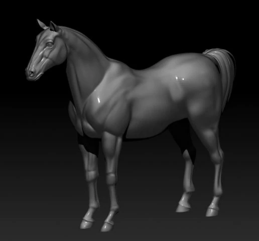 horse model 3D Print Model .c4d .max .obj .3ds .fbx .stl .blend