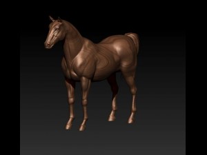 horse model 3D Baskı Modeli