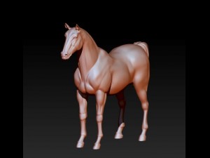 horse model 3D Baskı Modeli
