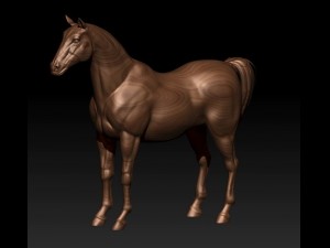 horse model 3D Baskı Modeli
