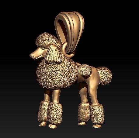 Model poodle necklace Modèles 3D en vedette .c4d .max .obj .3ds .fbx .stl .blend 