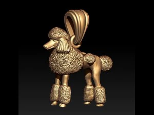 Model poodle necklace 3D Print Model