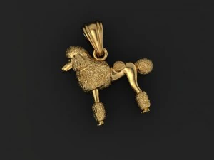 Model poodle necklace 3D Print Model
