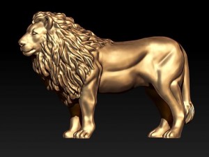 lion statue 3D Print Model