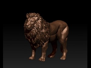lion statue 3D प्रिंट मॉडल